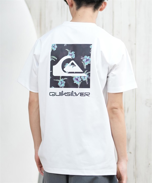 QUIKSILVER クイックシルバー ラッシュガード メンズ 半袖 Tシャツ バックプリント 水陸両用 UVカット QLY251624M ムラサキスポーツ限定