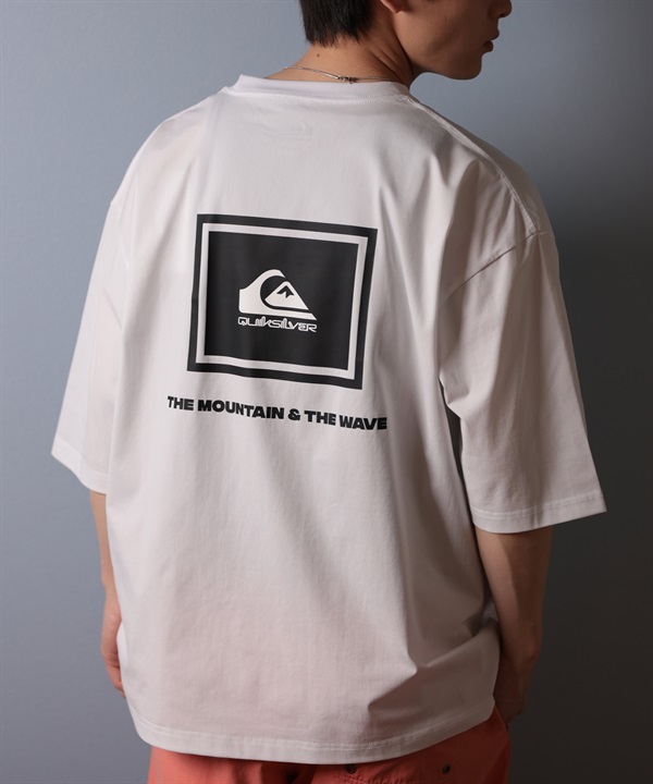 QUIKSILVER クイックシルバー ラッシュガード メンズ 半袖 Tシャツ バックプリント 水陸両用 UVカット QLY251625M ムラサキスポーツ限定