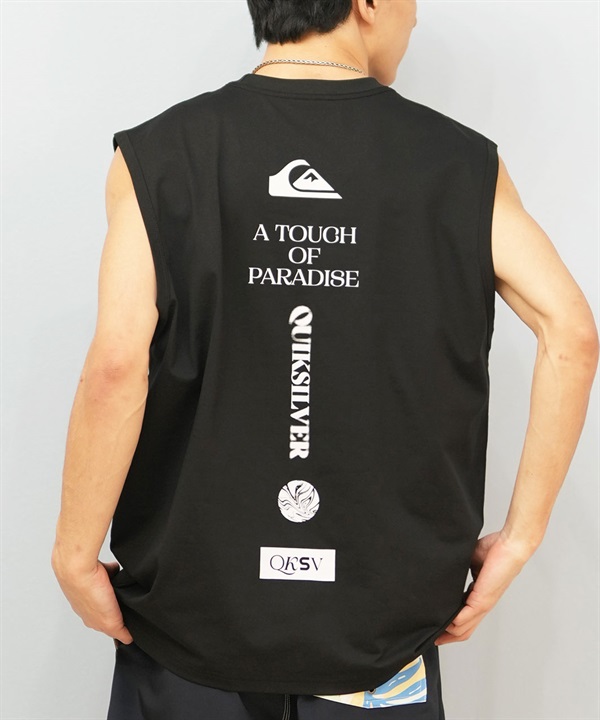 QUIKSILVER クイックシルバー 水着 ラッシュガード タンクトップ メンズ バックプリント 水陸両用 UVカット 速乾 QLY252017