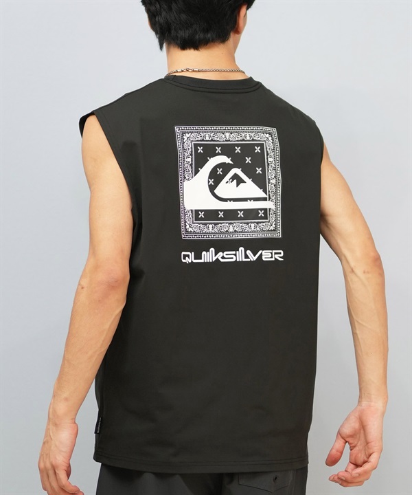 QUIKSILVER クイックシルバー 水着 ラッシュガード タンクトップ メンズ バックプリント 水陸両用 速乾 UVカット QLY252610M ムラサキスポーツ限定