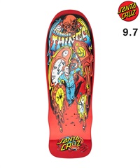 SANTA CRUZ サンタクルーズ スケートボード デッキ STRANGER THINGS 9.7inch GRABKE MAX MELTING CLOCK  海外ドラマ コラボ ムラサキスポーツ(RED-9.7inch)