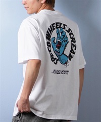 SANTACRUZ サンタクルーズ 半袖 Tシャツ メンズ バックプリント ロゴ スクリーミングハンド 502252401 ムラサキスポーツ限定(WHITE-M)