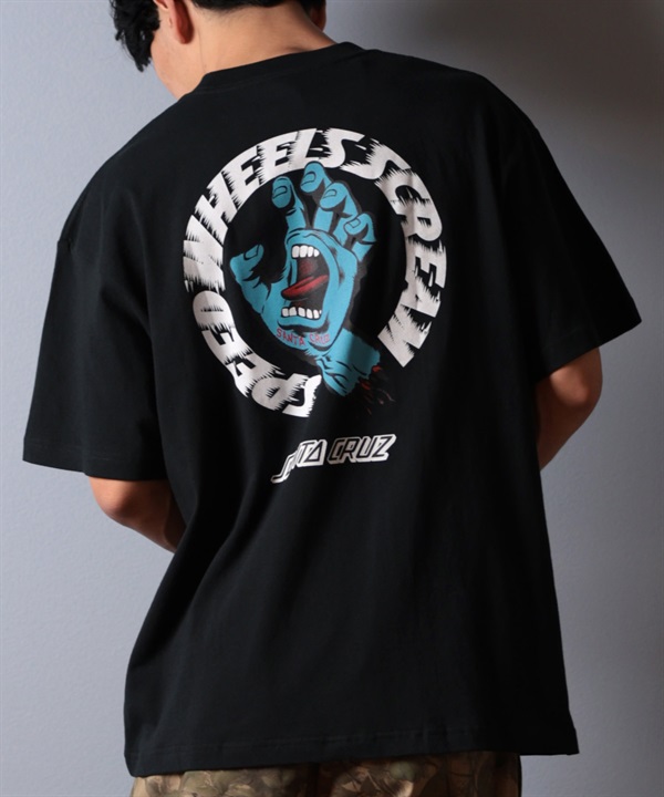 SANTACRUZ サンタクルーズ 半袖 Tシャツ メンズ バックプリント ロゴ スクリーミングハンド 502252401 ムラサキスポーツ限定