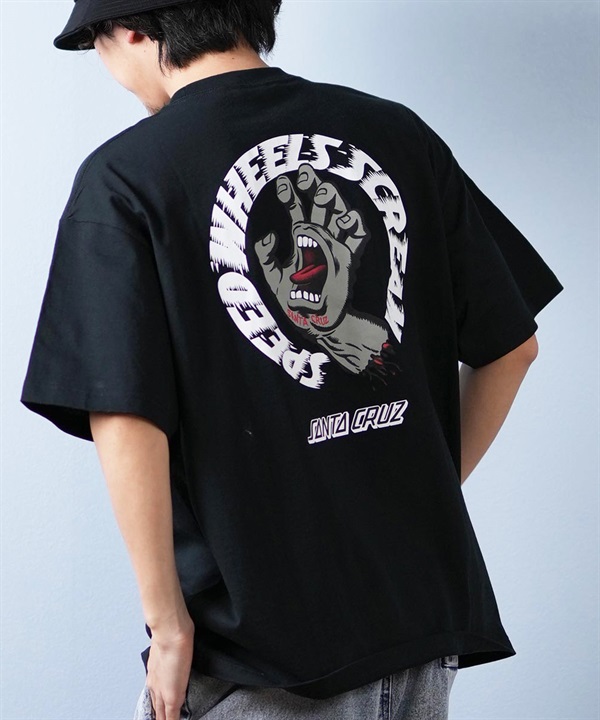 SANTACRUZ サンタクルーズ 半袖 Tシャツ メンズ バックプリント ロゴ スクリーミングハンド 502252401 ムラサキスポーツ限定