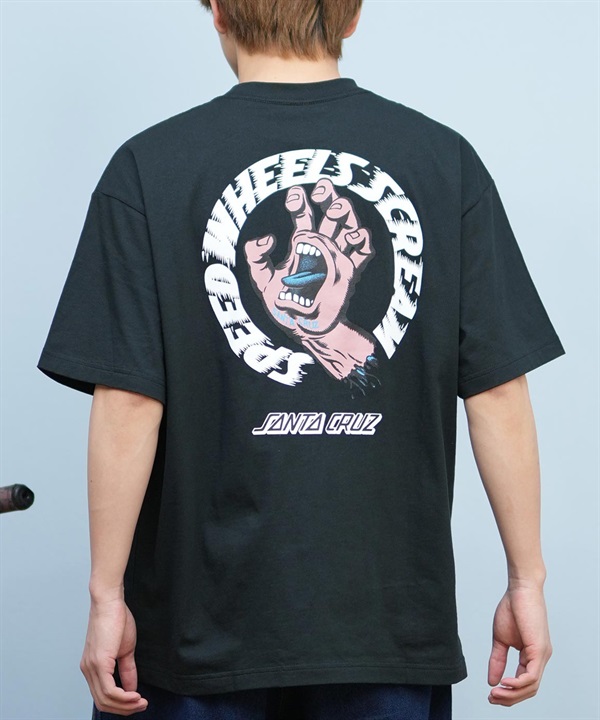 SANTACRUZ サンタクルーズ 半袖 Tシャツ メンズ バックプリント ロゴ スクリーミングハンド 502252401 ムラサキスポーツ限定