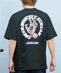 SANTACRUZ サンタクルーズ 半袖 Tシャツ メンズ バックプリント ロゴ スクリーミングハンド 502252401 ムラサキスポーツ限定(OBKPK-M)