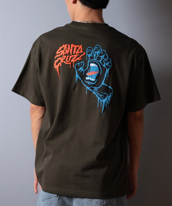 SANTACRUZ サンタクルーズ 半袖 Tシャツ メンズ バックプリント ロゴ スクリーミングハンド 502252403 ムラサキスポーツ限定