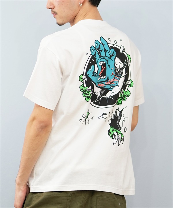 SANTACRUZ サンタクルーズ 半袖 Tシャツ メンズ バックプリント ロゴ スクリーミングハンド 502252405 ムラサキスポーツ限定