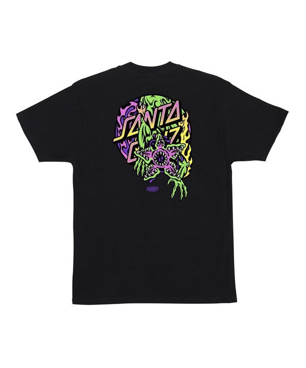 【11月10日発売】SANTA CRUZ サンタクルーズ × STRANGER THINGS 半袖 Tシャツ メンズ ST S S-T DEMOGORGON DOT 510255401(BLK-M)