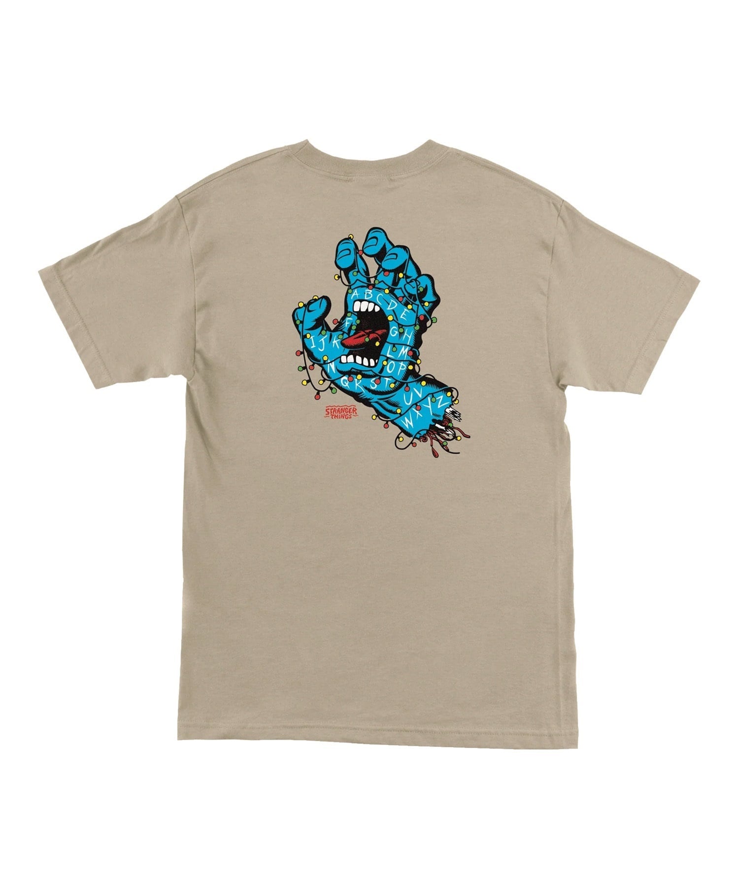 【11月10日発売】SANTA CRUZ サンタクルーズ × STRANGER THINGS 半袖 Tシャツ メンズ ST S S-T SCREAMING LIGHTS 510255404(SAND-M)