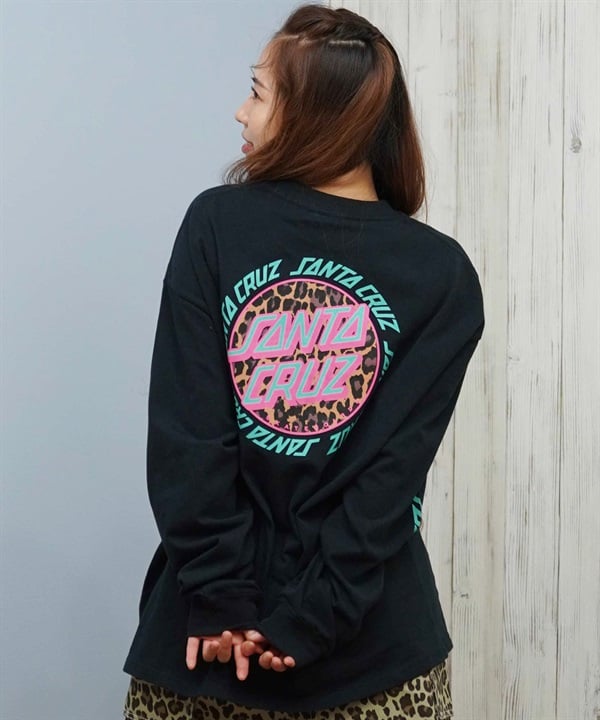 SANTACRUZ サンタクルーズ 長袖 Tシャツ ロンT レディース バックプリント オーバーサイズ 502254432 ムラサキスポーツ限定