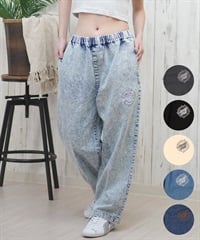 SANTACRUZ サンタクルーズ ロングパンツ レディース デニム イージーパンツ 502251531 ムラサキスポーツ限定(BKDSW-M)