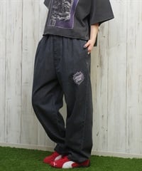 SANTACRUZ サンタクルーズ ロングパンツ レディース デニム イージーパンツ 502251531 ムラサキスポーツ限定(BKDSW-M)