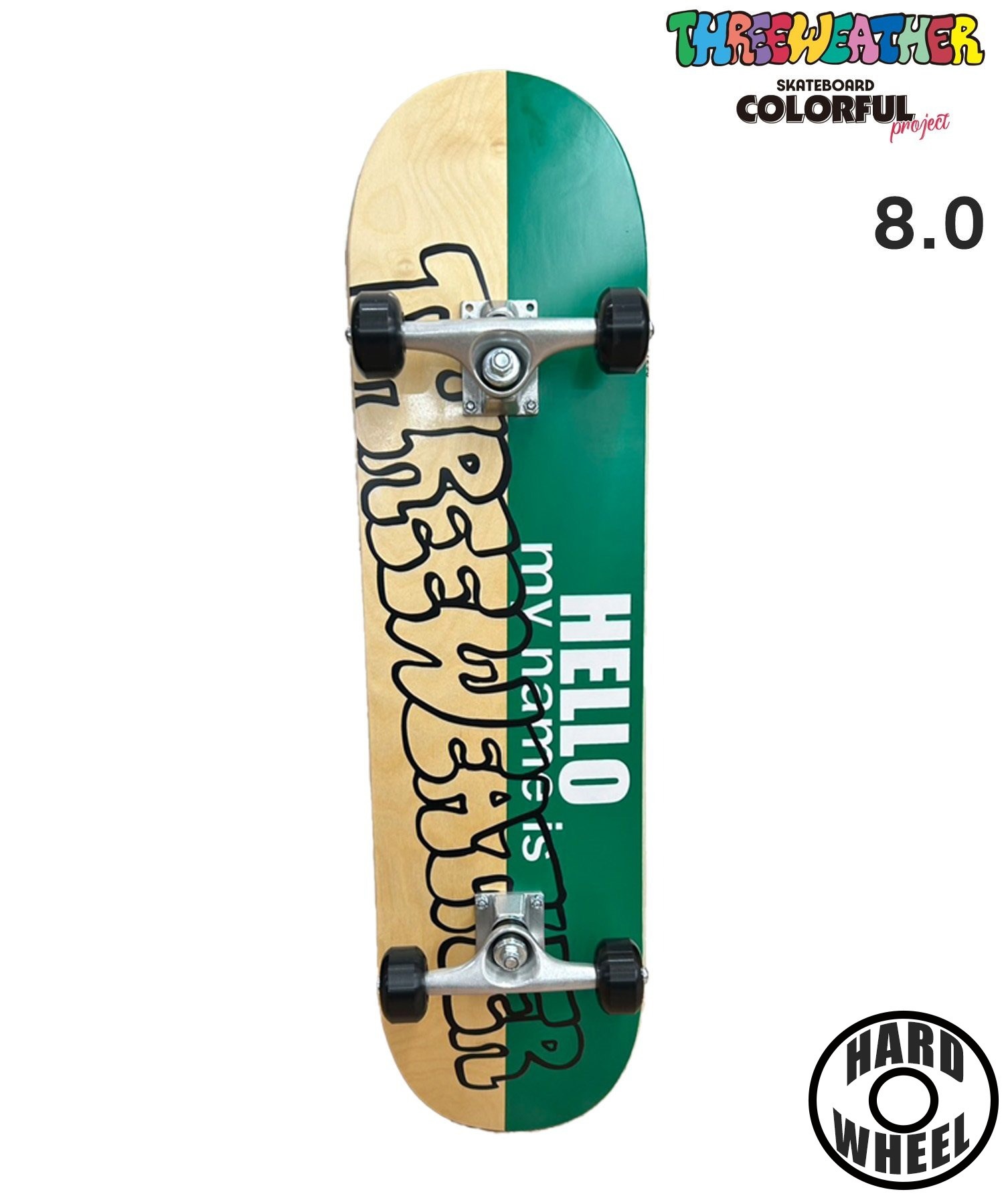 THREE WEATHER スリーウェザー スケートボード コンプリート 7.5,8.0inch I COMP PLUS ムラサキスポーツ(NA/GR-8inch)