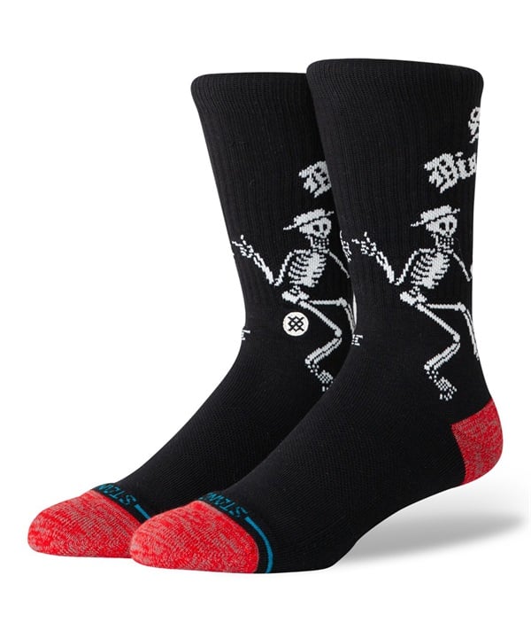 STANCE スタンス ソックス 靴下 Social Distortionコラボモデル SKELLY DANCING CREW A556A25SKE#BLK