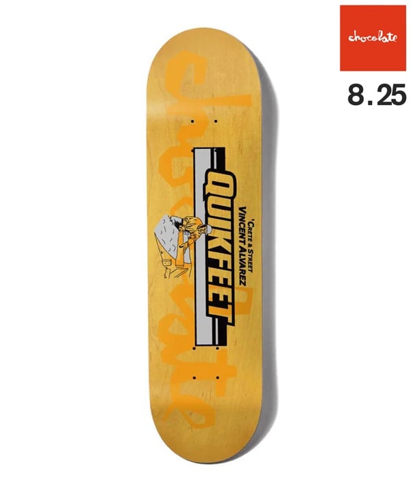 CHOCOLATE チョコレートスケートボード デッキ 8.25inch QUIK FEET VINCENT ALVAREZ ムラサキスポーツ