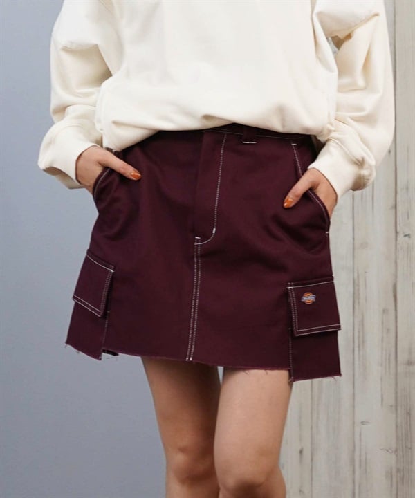 Dickies ディッキーズ スカート レディース カーゴ ミニスカート ステッチ ミニスカ 81461500