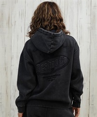 DC ディーシー プルオーバー パーカー レディース クロップド丈 ショート丈 裏起毛 LPO254308(BKS-M)