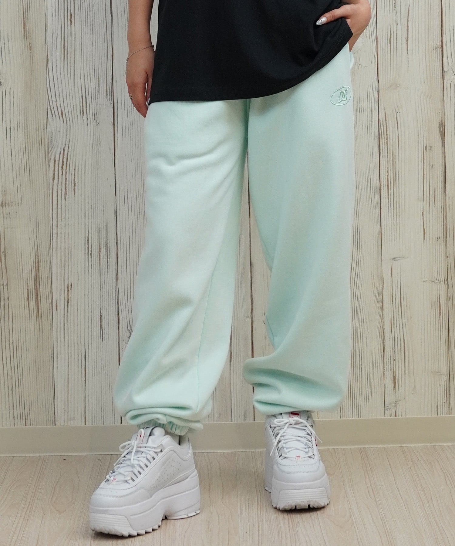 DC ディーシー ロングパンツ レディース スウェット パンツ 裏起毛 ワイド スウェットパンツ LPT254304(MNS-M)