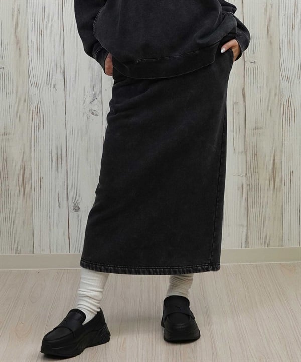 DC ディーシー スカート レディース ロングスカート 裏起毛 スウェットスカート LSK254306