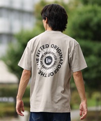 NEW ERA ニューエラ 半袖 Tシャツ メンズ ロゴ バックプリント Circle OOTTF 14410111(BE-M)