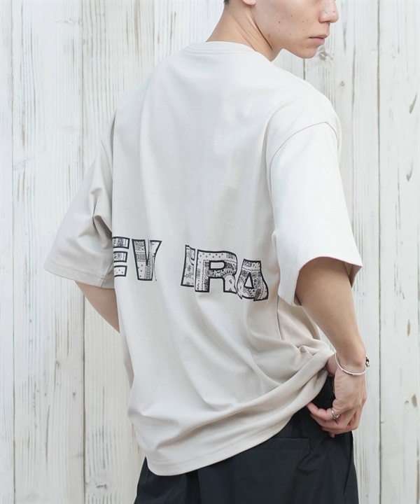 NEW ERA ニューエラ 半袖 Tシャツ メンズ バックプリント オーバーサイズ 吸水速乾 14670923 ムラサキスポーツ限定