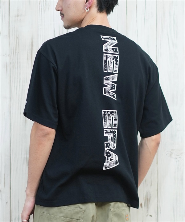 NEW ERA ニューエラ 半袖 Tシャツ メンズ バックプリント オーバーサイズ 吸水速乾 14670927 ムラサキスポーツ限定
