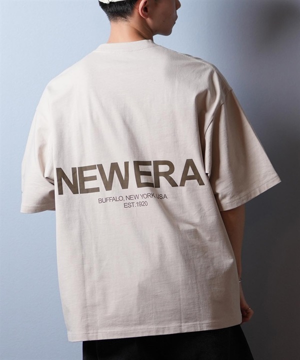 NEW ERA ニューエラ 半袖 Tシャツ メンズ バックプリント オーバーサイズ 14670929 ムラサキスポーツ限定