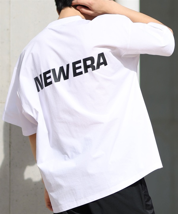 NEW ERA ニューエラ ラッシュガード メンズ 半袖 Tシャツ バックプリント 水陸両用 ユーティリティ UVカット 14391953(WT-M)