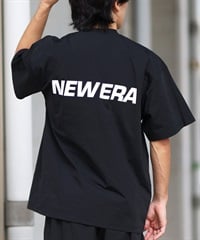 NEW ERA ニューエラ ラッシュガード メンズ 半袖 Tシャツ バックプリント 水陸両用 ユーティリティ UVカット 14391955(BK-M)