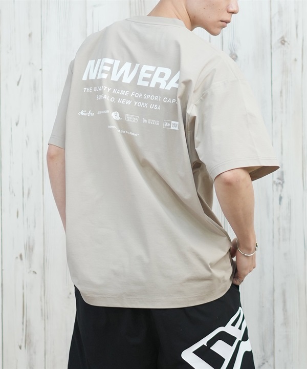 NEW ERA ニューエラ ラッシュガード 半袖 メンズ Tシャツ バックプリント 水陸両用 ユーティリティ UVカット 14670960