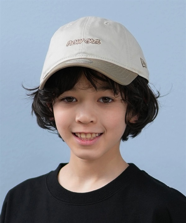 NEW ERA ニューエラ キャップ キッズ 帽子 Youth 9TWENTY 2-Tone ストーン ブリティッシュカーキバイザー 14392065