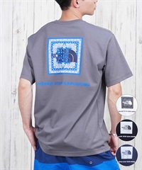 THE NORTH FACE ザ・ノース・フェイス 半袖 Tシャツ メンズ ショートスリーブバンダナスクエアロゴティー NT32446(W2-S)