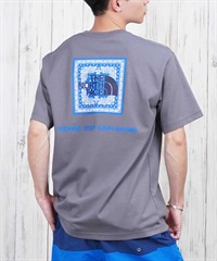 THE NORTH FACE ザ・ノース・フェイス 半袖 Tシャツ メンズ ショートスリーブバンダナスクエアロゴティー NT32446(SP-S)