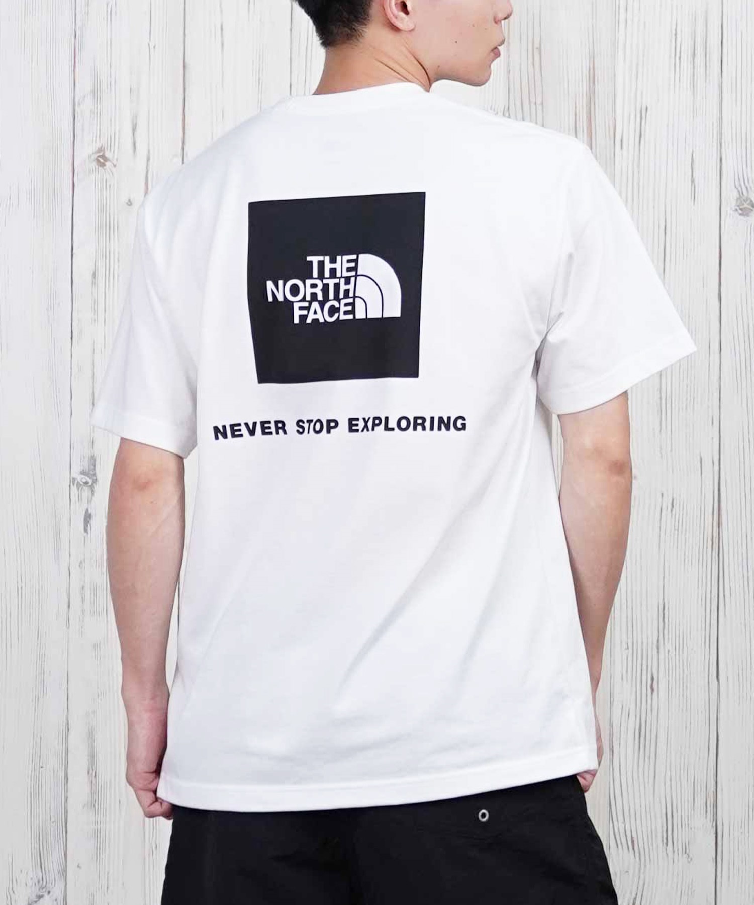 THE NORTH FACE ザ・ノース・フェイス 半袖 Tシャツ メンズ ショートスリーブバックスクエアーロゴティー NT32447(W2-S)