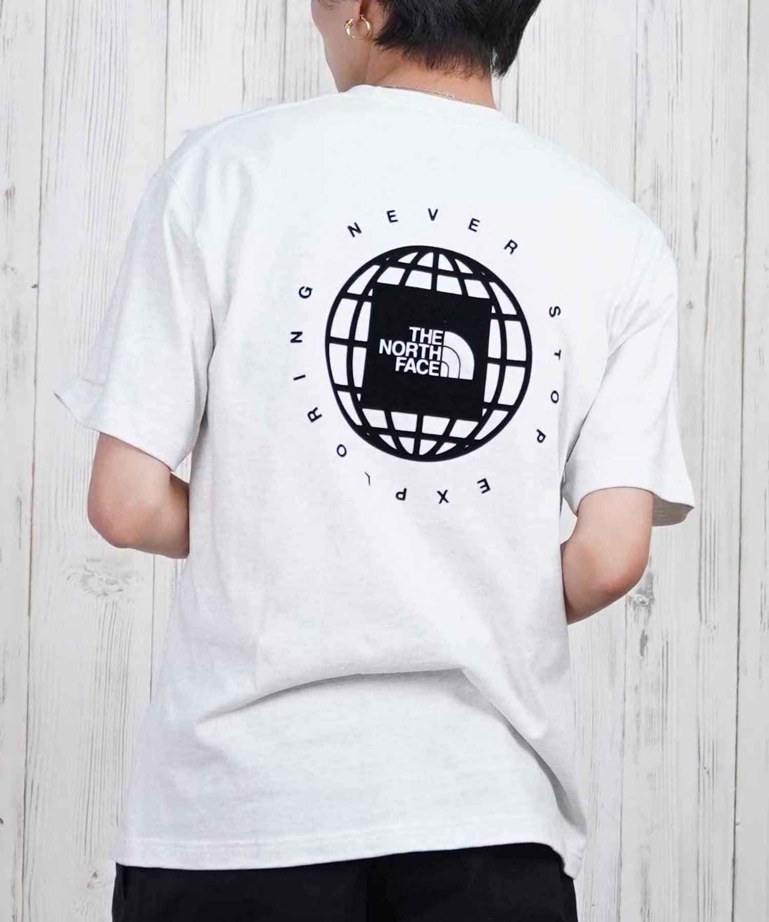 THE NORTH FACE ザ・ノース・フェイス 半袖 Tシャツ メンズ ショートスリーブジオスクエアロゴティー NT32541(WX-S)