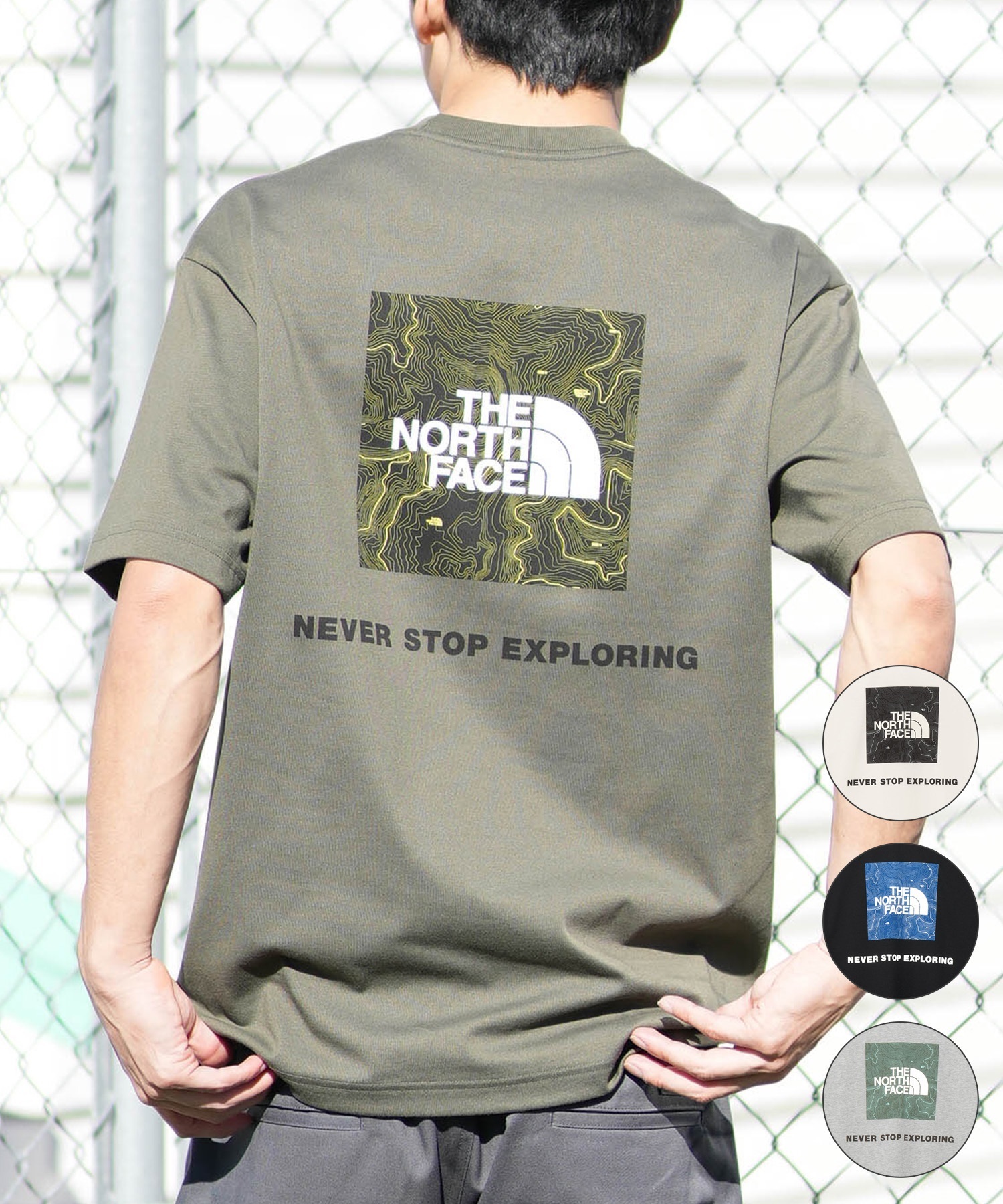 THE NORTH FACE ザ・ノース・フェイス 半袖 Tシャツ メンズ ショートスリーブバックスクエアートラバースロゴティー NT32543(W-S)