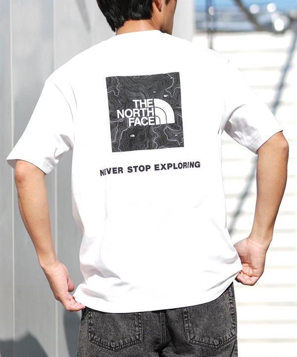 THE NORTH FACE ザ・ノース・フェイス 半袖 Tシャツ メンズ ショートスリーブバックスクエアートラバースロゴティー NT32543(W-S)
