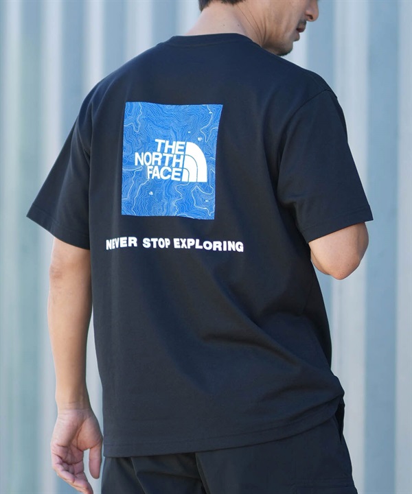 THE NORTH FACE ザ・ノース・フェイス 半袖 Tシャツ メンズ ショートスリーブバックスクエアートラバースロゴティー NT32543