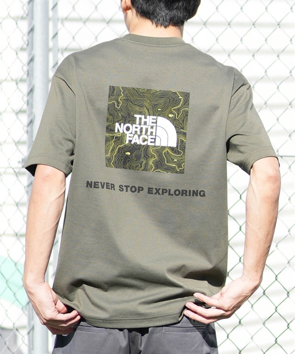 THE NORTH FACE ザ・ノース・フェイス 半袖 Tシャツ メンズ ショートスリーブバックスクエアートラバースロゴティー NT32543