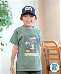 THE NORTH FACE ザ・ノース・フェイス Tシャツ キッズ 半袖 UVカット ショートスリーブシレトコトコティー NTJ32534ST(W-130cm)
