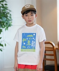 THE NORTH FACE ザ・ノース・フェイス Tシャツ キッズ 半袖 UVカット ショートスリーブシレトコトコティー NTJ32534ST(W-130cm)