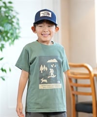THE NORTH FACE ザ・ノース・フェイス Tシャツ キッズ 半袖 UVカット ショートスリーブシレトコトコティー NTJ32534ST(DG-130cm)