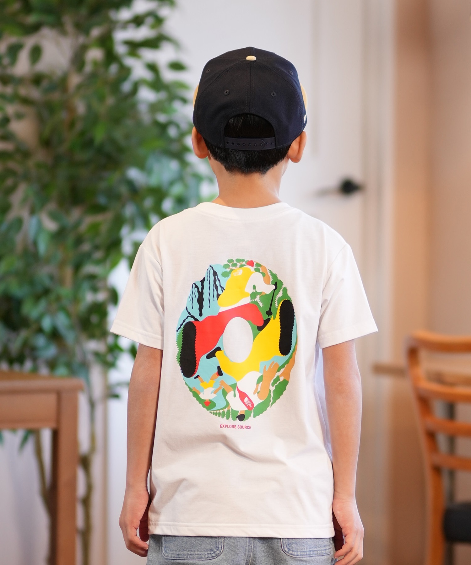 THE NORTH FACE ザ・ノース・フェイス Tシャツ キッズ 半袖 吸汗速乾 UVカット ショートスリーブイーエスサーキュレーションティー NTJ32577(W-130cm)