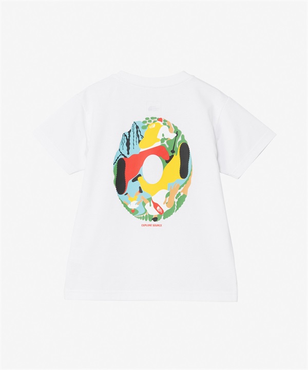 THE NORTH FACE ザ・ノース・フェイス Tシャツ キッズ 半袖 吸汗速乾 UVカット トドラーショートスリーブイーエスサーキュレーションティー NTT32577(W-100cm)