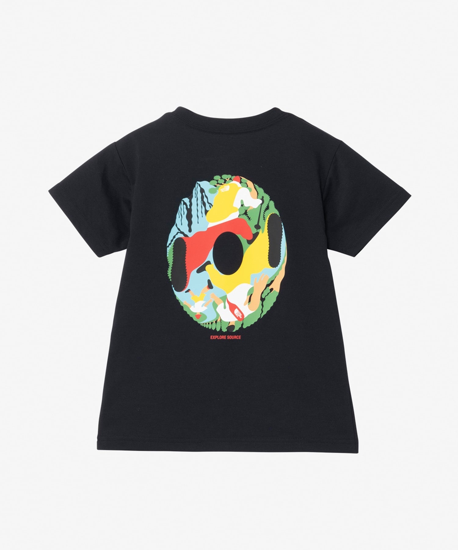 THE NORTH FACE ザ・ノース・フェイス Tシャツ キッズ 半袖 吸汗速乾 UVカット トドラーショートスリーブイーエスサーキュレーションティー NTT32577(K-100cm)