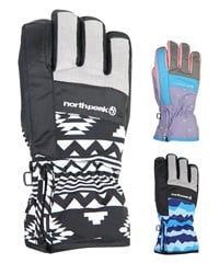 northpeak ノースピーク JUNIOR GLOVES ジュニア スノーボード グローブ キッズ ムラサキスポーツ 25-26モデル MX I11 【2526】(BK-130)