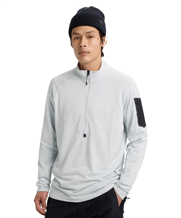 BURTON バートン エーケー Men's [ak] Helium Grid Fleece Half-Zip スノーボード ウェア インナー メンズ 25-26モデル 【2526】