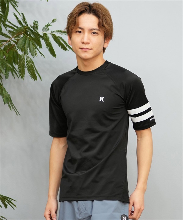 Hurley ハーレー 水着 ラッシュガード 半袖 Tシャツ メンズ ロゴ シンプル MSRG251004