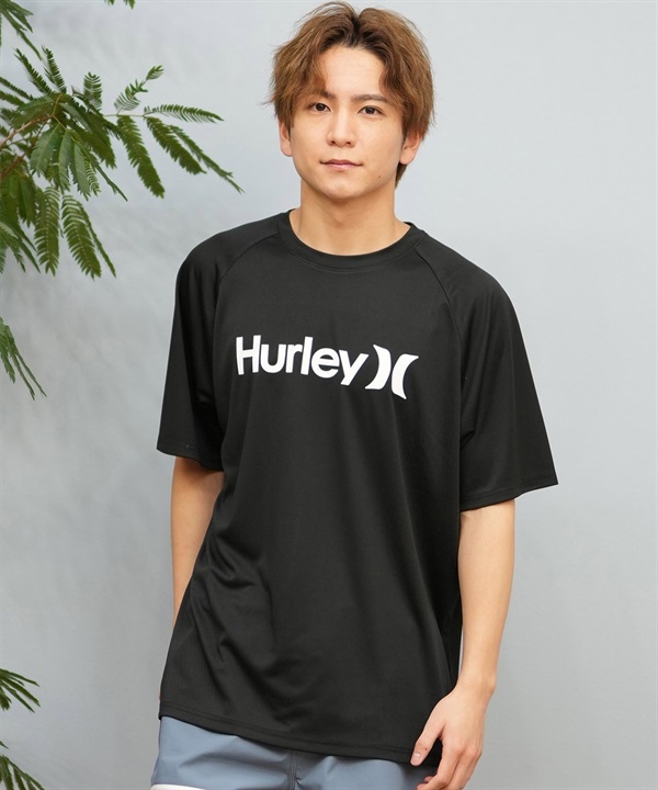 Hurley ハーレー 水着 ラッシュガード 半袖 Tシャツ メンズ 水陸両用 UVカット ロゴ MSRG251006